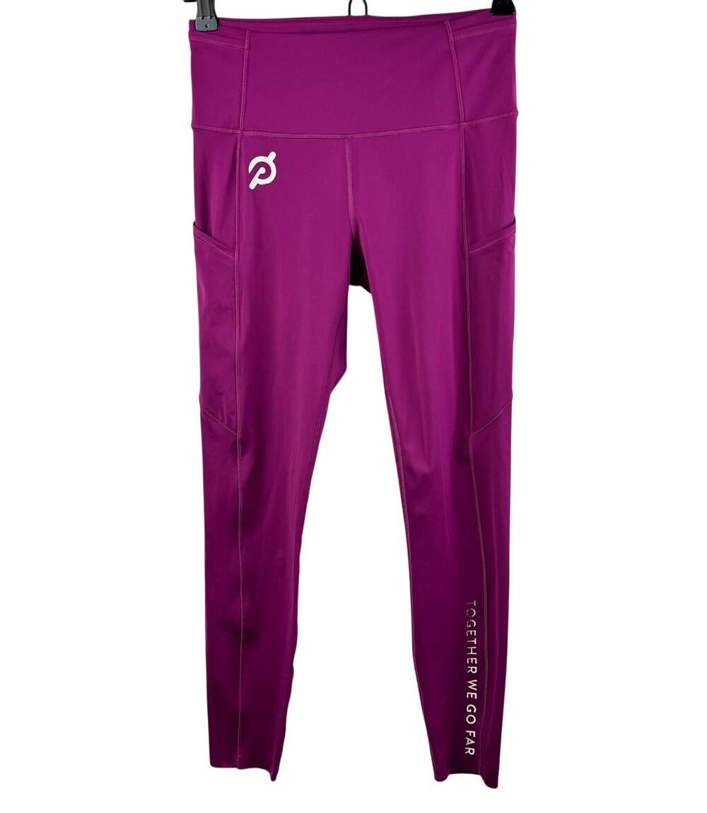 Lululemon Peloton Pink Purple Leggings Together We Go Far High-Waisted Size 6